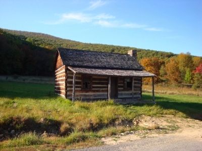 Replica of Nancy Hanks Birthplace Built in the late 1960's. image. Click for full size.