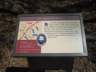The Breakthrough Marker. Click for full size. The Breakthrough Marker image. Click for full size.