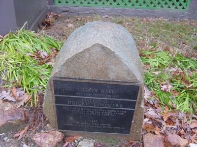 Liberty Hall Marker. Click for full size. Liberty Hall Marker image. Click for full size.