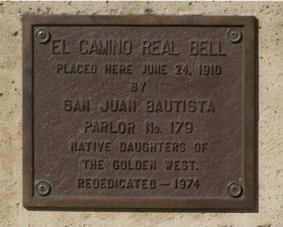 The Upper - El Camino Real Bell Marker. Click for full size. The Upper - El Camino Real Bell Marker image. Click for full size.