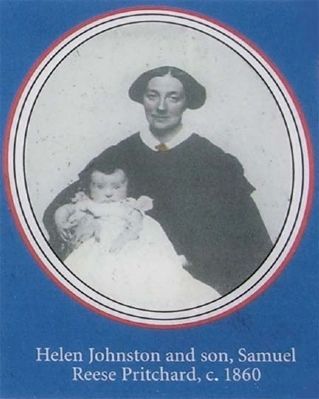 Helen Johnston Pritchard and Son around 1860 image. Click for full size.
