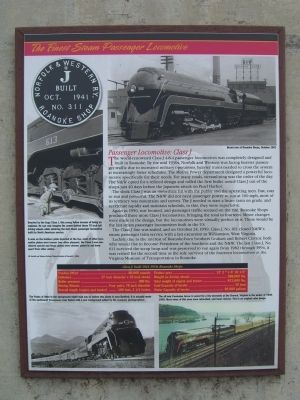 The Finest Steam Passenger Locomotive Marker image. Click for full size.