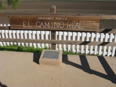 The Original El Camino Real Site and Marker image. Click for full size.