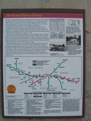 Norfolk and Western Railway Marker image. Click for full size.