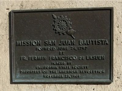 Mission San Juan Bautista Marker image. Click for full size.