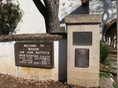 Mission San Juan Bautista Markers image. Click for full size.