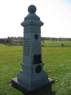 147th New York Infantry Monument. Click for full size. 147th New York Infantry Monument image. Click for full size.