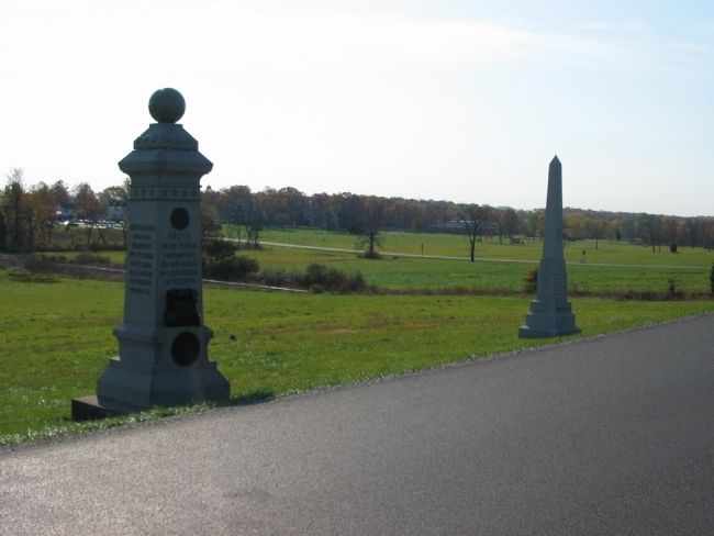 147th New York Infantry Monument. Click for full size. 147th New York Infantry Monument image. Click for full size.
