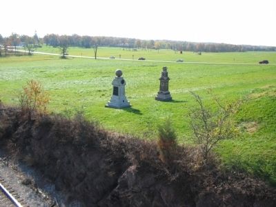 The 95th N.Y. and 6th Wisconsin Monuments. Click for full size. The 95th N.Y. and 6th Wisconsin Monuments image. Click for full size.