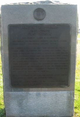 First Division, First Corps Tablet. Click for full size. First Division, First Corps Tablet image. Click for full size.