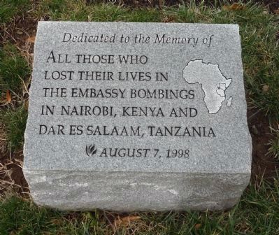 The Embassy Bombings Marker image. Click for full size.
