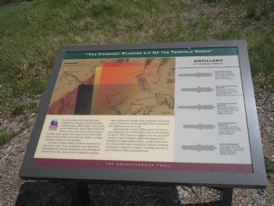 "The Cannons’ Flashes Lit Up the Terrible Scene" Marker. Click for full size. "The Cannons’ Flashes Lit Up the Terrible Scene" Marker image. Click for full size.