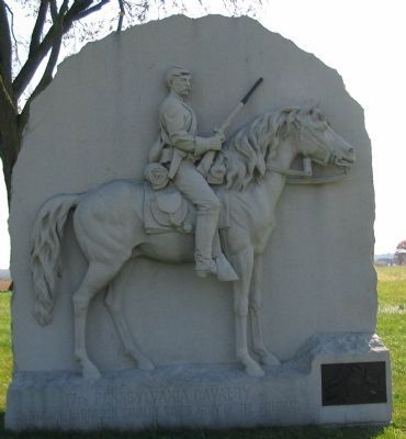 17th Pennsylvania Cavalry Monument. Click for full size. 17th Pennsylvania Cavalry Monument image. Click for full size.