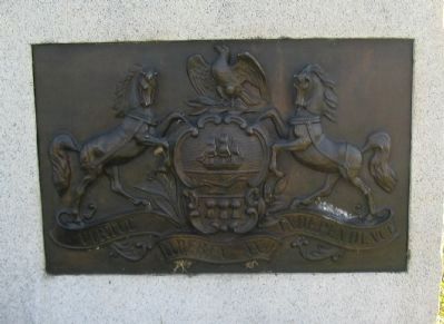 State Seal at Base of Monument. Click for full size. State Seal at Base of Monument image. Click for full size.
