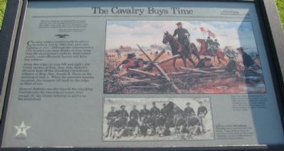 The Cavalry Buys Time Marker. Click for full size. The Cavalry Buys Time Marker image. Click for full size.