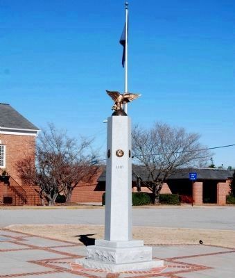 Easley Veterans Monument image. Click for full size.