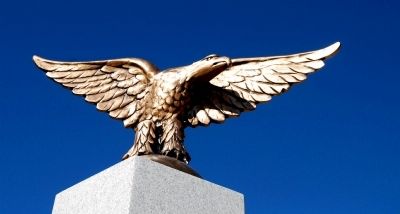 Easley Veterans Monument - Detail of Eagle image. Click for full size.