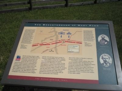 The Breakthrough at Hart Farm Marker. Click for full size. The Breakthrough at Hart Farm Marker image. Click for full size.