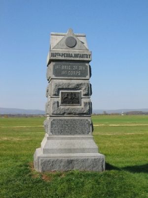 107th Pennsylvania Infantry Monument image. Click for full size.