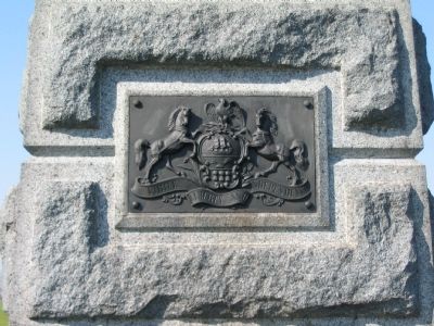State Seal on Front of Monument image. Click for full size.