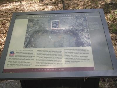 A Mysterious Historic Feature Marker. Click for full size. A Mysterious Historic Feature Marker image. Click for full size.