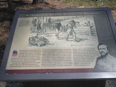 McGowan’s South Carolina Brigade Marker. Click for full size. McGowan’s South Carolina Brigade Marker image. Click for full size.