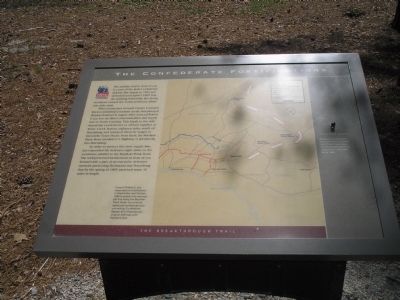 The Confederate Fortifications Marker image. Click for full size.