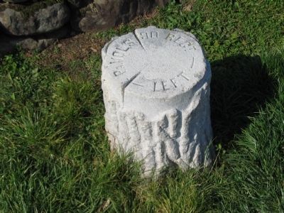 Left Flank Marker for the 90th Pennsylvania image. Click for full size.