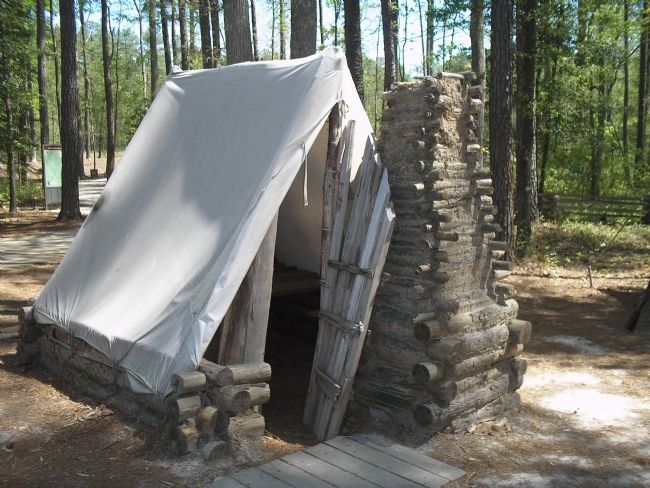 Tent in Confederate Winter Camp image. Click for full size.
