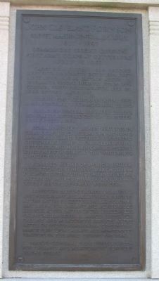 Front Plaque on Monument image. Click for full size.