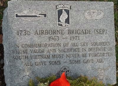 173d Airborne Brigade (Sep) Marker image. Click for full size.