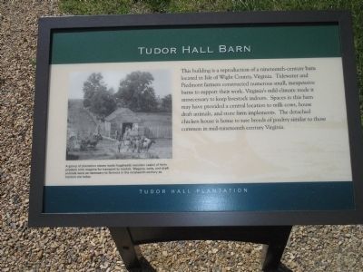 Tudor Hall Barn Marker image. Click for full size.