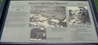 Eternal Light Peace Memorial Marker image. Click for full size.