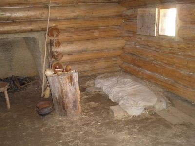 Inside a Slave Dwelling image. Click for full size.