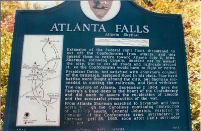Atlanta Falls Marker image. Click for full size.