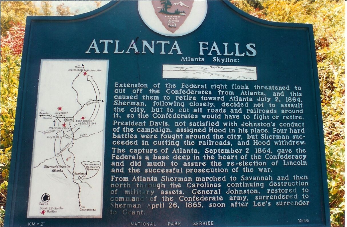 Atlanta Falls Marker