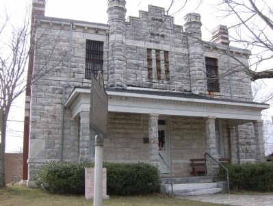 Old Pickens County Jail and Marker image. Click for full size.