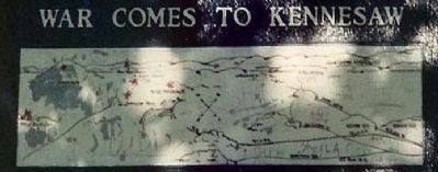 War Comes To Kennesaw Marker Map image. Click for full size.
