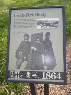 Inside Fort Brady Marker image. Click for full size.