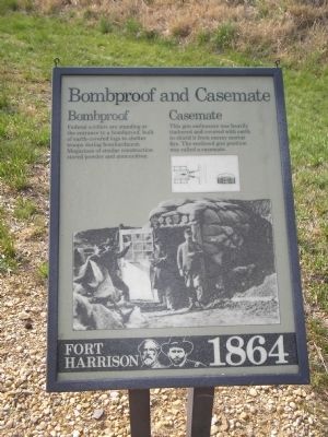 Bombproof and Casemate Marker. Click for full size. Bombproof and Casemate Marker image. Click for full size.