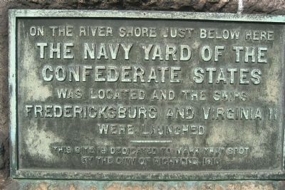 The Navy Yard of the Confederate States Marker image. Click for full size.