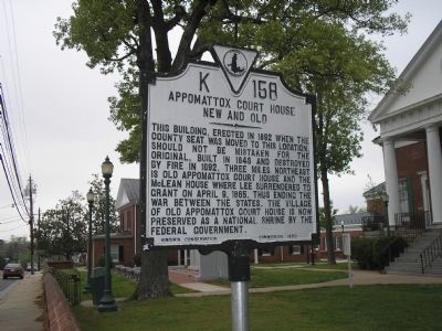 Appomattox Court House Marker image. Click for full size.