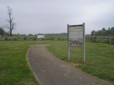 Marker in Appomattox Court House NHP. Click for full size. Marker in Appomattox Court House NHP image. Click for full size.
