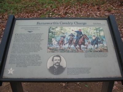 Farnsworth's Cavalry Charge Marker. Click for full size. Farnsworth's Cavalry Charge Marker image. Click for full size.