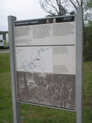 Confederates Trapped Marker image. Click for full size.