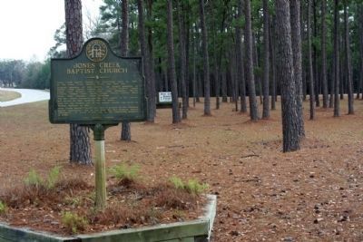 Jones Creek Baptist Church Marker, looking south on US 301 image. Click for full size.