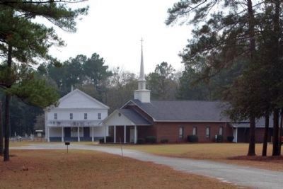 Jones Creek Baptist Church Old and New image. Click for full size.