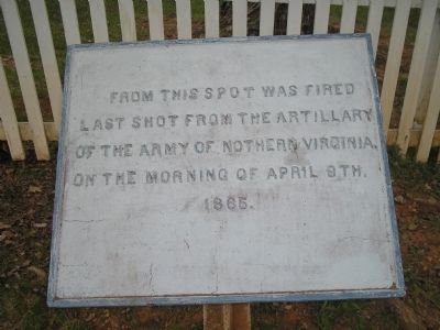 Last Artillery Shots Marker image. Click for full size.