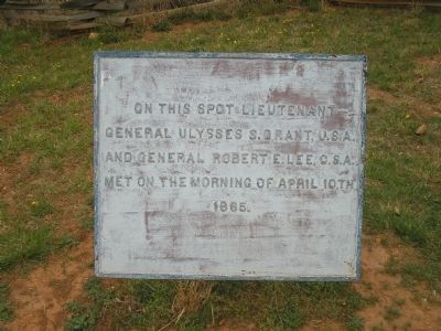 Grant and Lee Meeting Marker image. Click for full size.