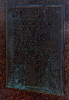Back Marker: They Accompanied the Mormon Battalion image. Click for full size.